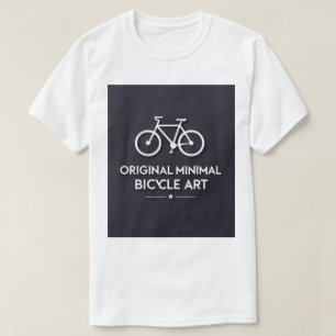 Camiseta Arte Minimalista de Bicicleta