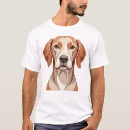 Camiseta Arte minimalista de linha do cão Vizsla Húngaro