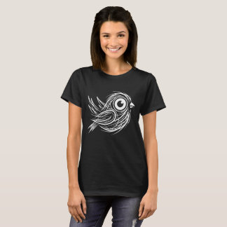 Camiseta Arte Minimalista de Linha Mínima Esboço Abstrato