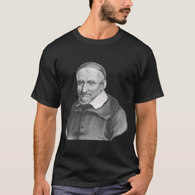 Camiseta Arte Misericórdia Suave de São Vicente de Paulo (Frente)