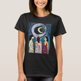 Camiseta Arte Mística | Mulheres olhando para a lua