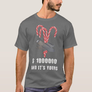 Camiseta Arte Moderna de Doces de Fita em Fita de Natal