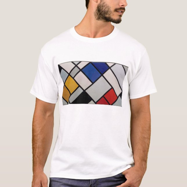 Camiseta Arte moderna de Piet Mondrian (Frente)