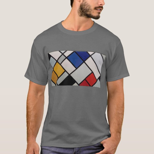 Camiseta Arte moderna de Piet Mondrian (Frente)