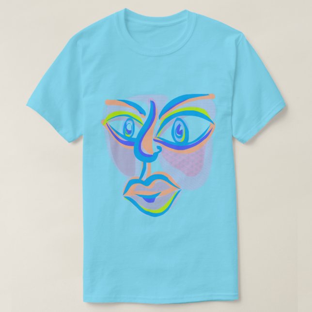 Camiseta Arte Moderna Facial (Frente do Design)