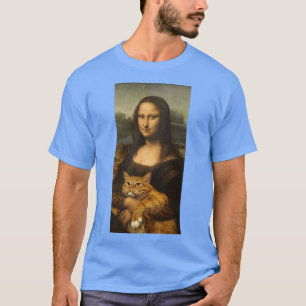 Camiseta Arte mona e gato