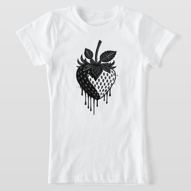 Camiseta Arte Morango Gotejante (Postura )