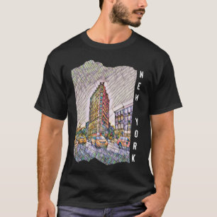 Camiseta Arte Mosaica Nova Iorque