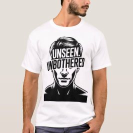 Camiseta Arte Motivacional De Homem Estático Invisível
