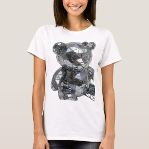 Camiseta Arte Motivo Artístico Abstrato Prata Vibrante v2