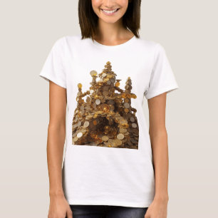 Camiseta Arte Motivo Artístico Abstrato Prateado que Chama