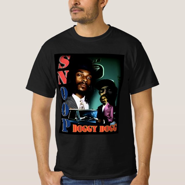 Camiseta Arte musical do Cachorro Snoop (Frente)