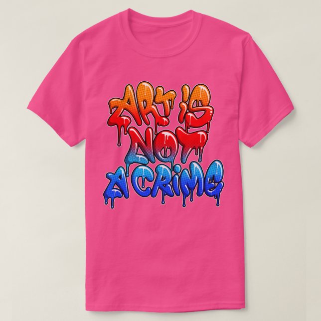 Camiseta Arte não é crime (Frente do Design)