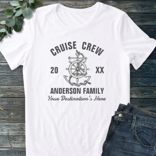 Camiseta Arte Náutica Preto e Branco para Grupo de Cruzeiro