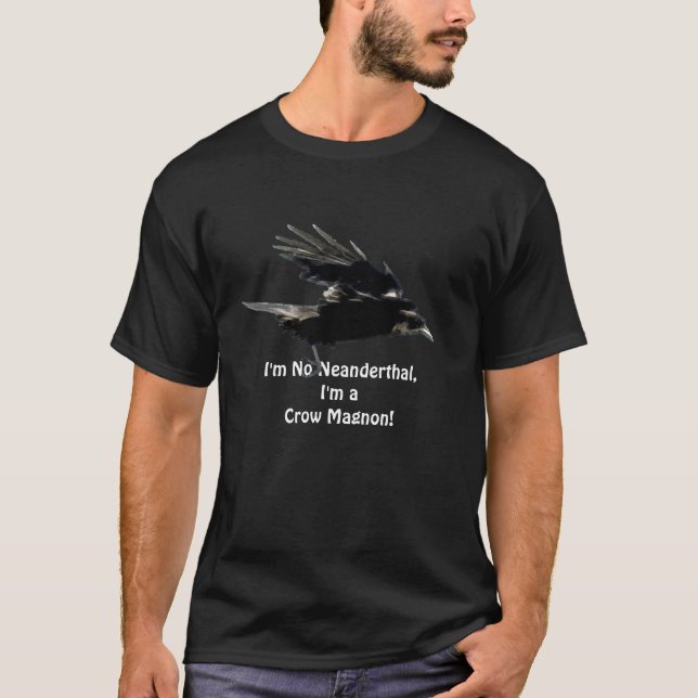 Camiseta Arte Negra Voadora para Birdlovers (Frente)
