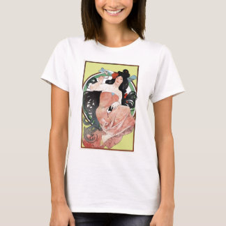 Camiseta Arte Nouveau do Victorian de Alphonse Mucha