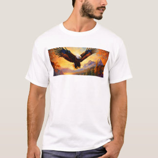 Camiseta Arte Nouveau Eagle T-Shirt Design - Mística