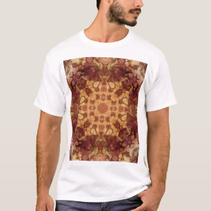 Camiseta Arte nouveau geométrico, padrão ornamental.