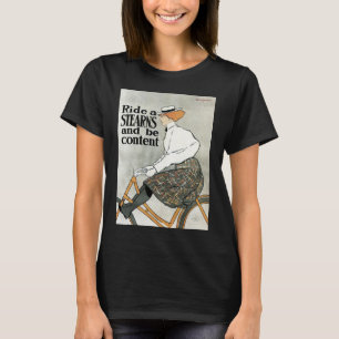 Camiseta Arte Nova Antiga, Pedale em Bicicletas Sterns