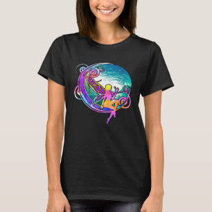Camiseta Arte Nova Psicodélica Surf Vintage 70s 60s Hippie