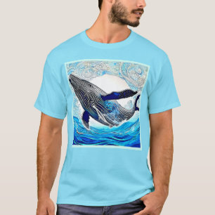 Camiseta Arte Onda Azul