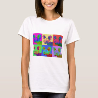Camiseta Arte Op - com crista chinês - jaspe