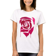 Arte original abstrato rosa de aquarela gótica