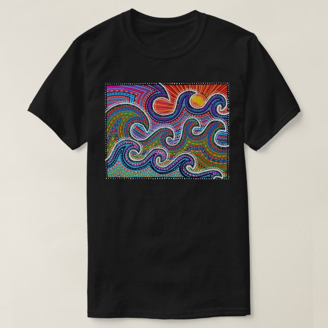 Camiseta Arte original australiana (Frente do Design)