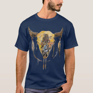 Camiseta arte original Native American Feather Headdress