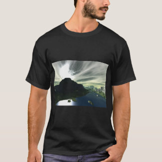 Camiseta Arte Panorâmica de Água Potável