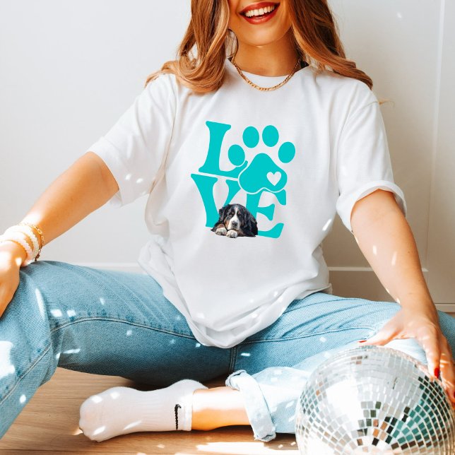 Camiseta Arte para Cachorro Bonita Bernese para amantes Ber (Criador carregado)