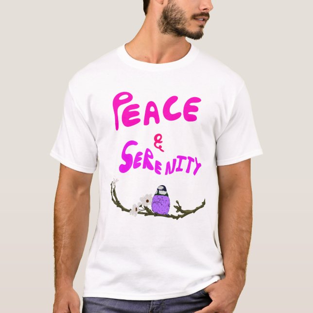 Camiseta Arte Paz & Serenidade (Frente)