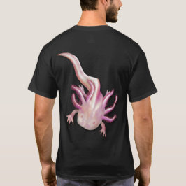 Camiseta Arte "Peixe Andando" do Axolotl Branco