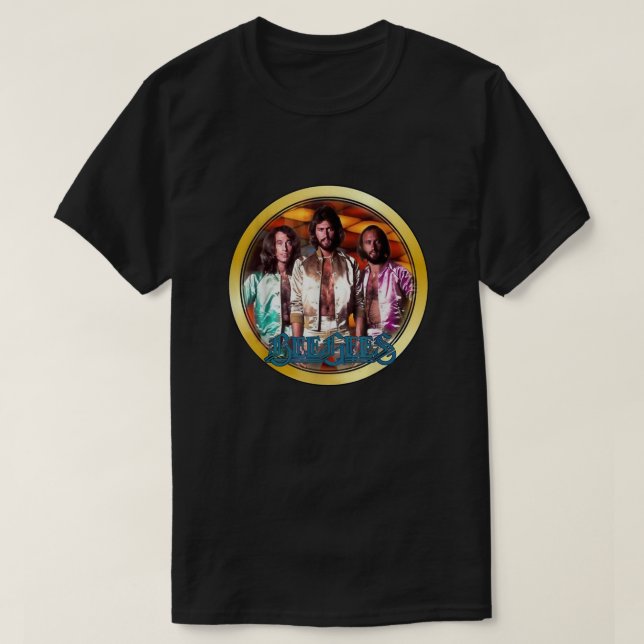 Camiseta Arte personalizada das abelhas clássicas de 1970 (Frente do Design)