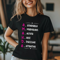 Arte personalizada do nome da Amanda