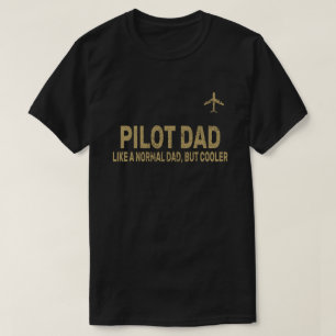 Camiseta Arte-Piloto Funny Para Aviões-Piloto De Pai