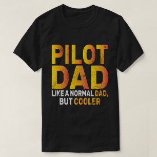 Camiseta Arte-Piloto Funny Para Aviões-Piloto De Pai