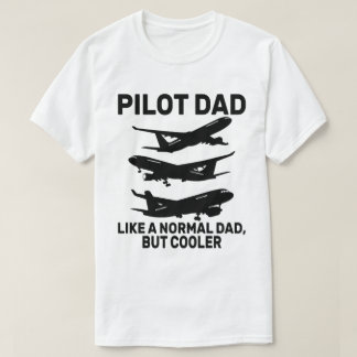Camiseta Arte-Piloto Funny Para Aviões-Piloto De Pai