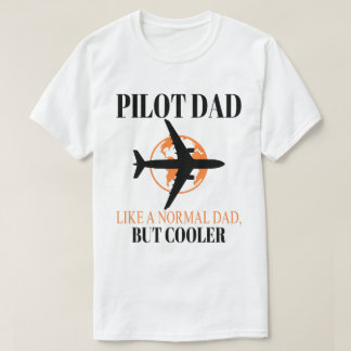 Camiseta Arte-Piloto Funny Para Aviões-Piloto De Pai