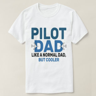 Camiseta Arte-Piloto Funny Para Aviões-Piloto De Pai