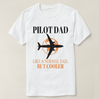 Camiseta Arte-Piloto Funny Para Aviões-Piloto De Pai