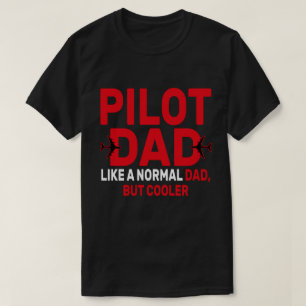 Camiseta Arte-Piloto Funny Para Aviões-Piloto De Pai