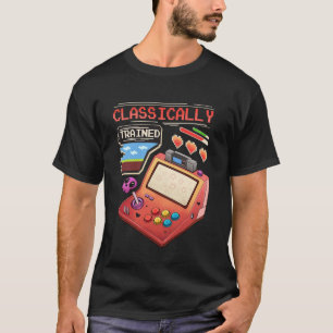 Camiseta Arte Pixel de Jogador de Arcade Retro Classicament