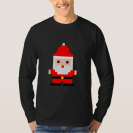 Camiseta Arte Pixel de Papai Noel 1