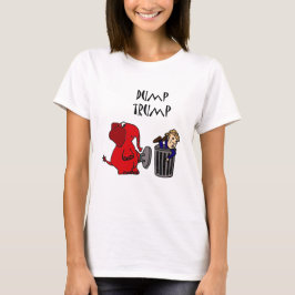 Camiseta Arte política dos desenhos animados do trunfo