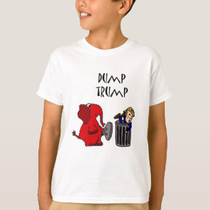 Camiseta Arte política dos desenhos animados do trunfo
