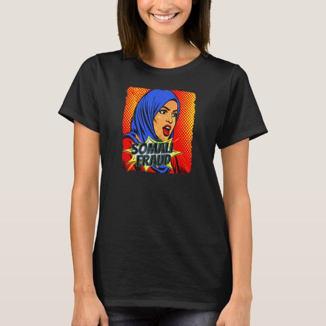 Camiseta Arte Pop de Fraude Somali   (Frente)