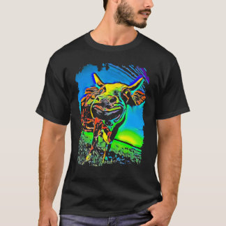 Camiseta Arte Pop de Rosto de Vaca
