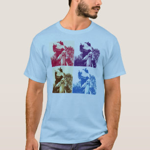Camiseta Arte Pop Dinossauro T-Rex