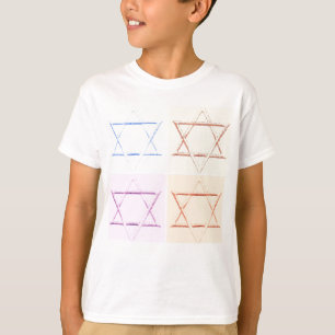 Camiseta arte pop Estrela de Davi